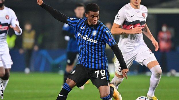 Amad Diallo in action for Atalanta