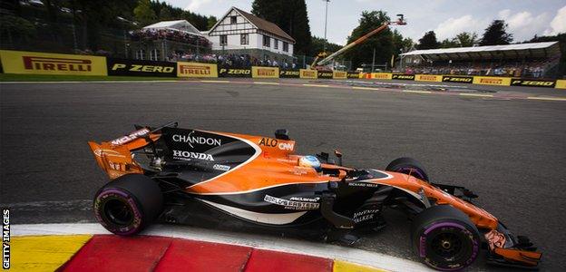 Fernando Alonso Belgian GP 2017