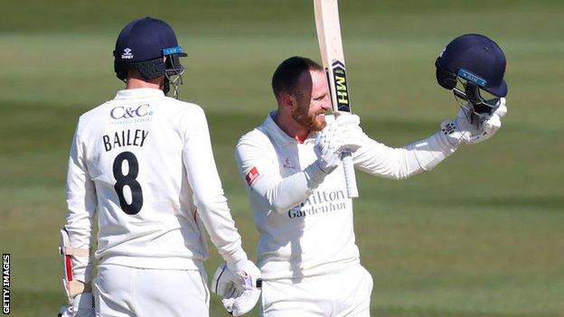 Danny Lamb celebrates