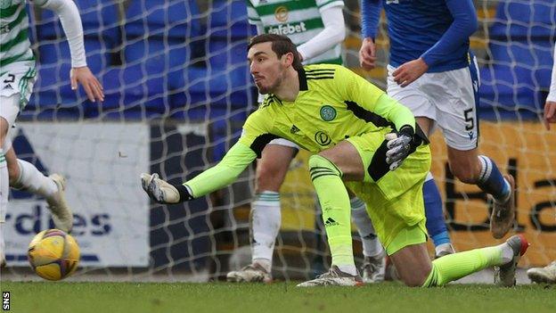 Celtic goalkeeper Vasilis Barkas