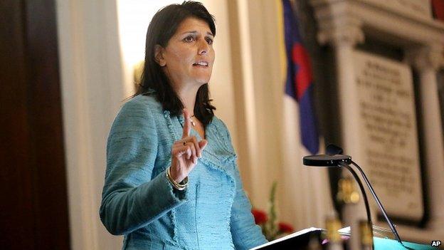 Governor Nikki Haley. 18 June 2015