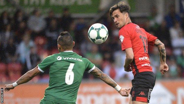 Crusaders can still extend their European campaign despite their defeat by Ludogorets Razgrad