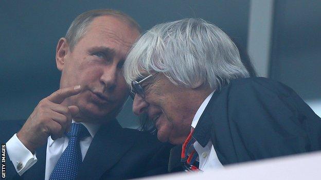 Bernie Ecclestone Vladimir Putin