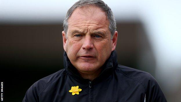 Steve Lovell on the sidelines at Gillingham