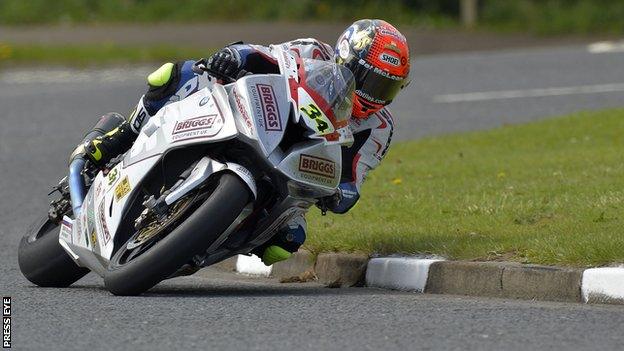 Alastair Seeley in action on his Superbike