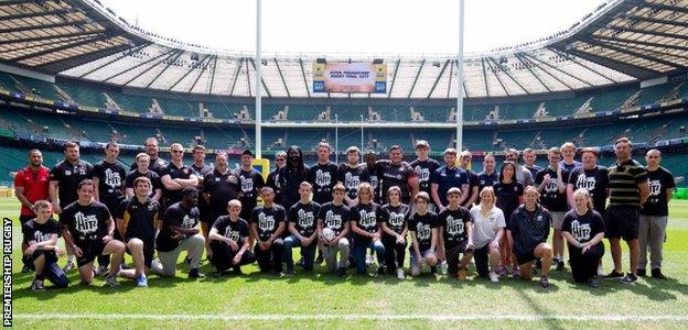 Members of Premiership Rugby's HITZ programme attended the 2017 Premiership final at Twickenham.