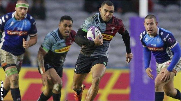 Centre Joe Marchant crossed for the second of Quins' two first-half tries