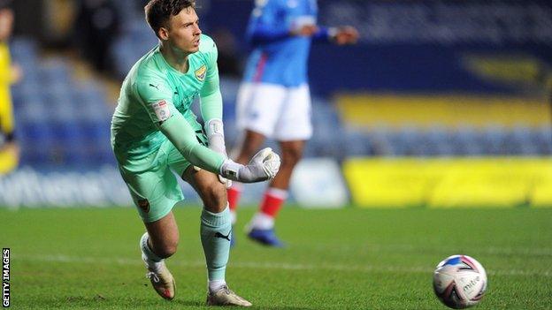 Oxford United goalkeeper Jack Stevens