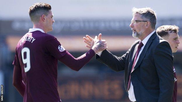 Hearts finished a disappointing Premiership campaign in sixth place