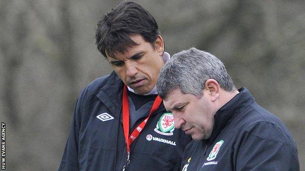 Chris Coleman and Osian Roberts