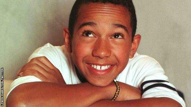 Lewis Hamilton - child