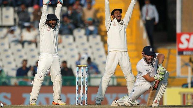 Jonny Bairstow is dismissed