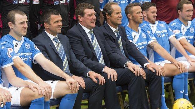 St Johnstone players and management