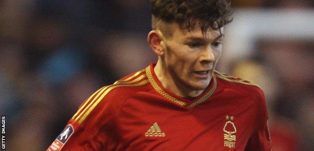 Nottingham Forest's Oliver Burke