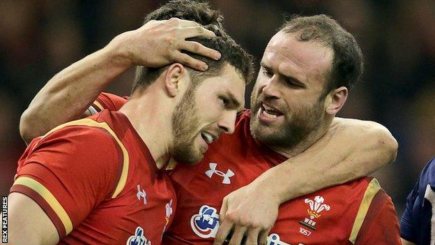 George North and Jamie Roberts