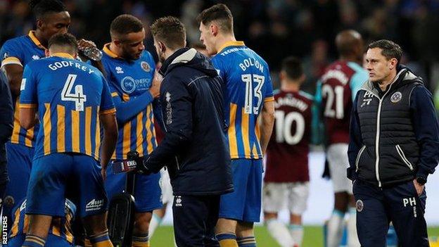 Having had to squeeze in two FA Cup ties against West Ham, the Oldham game is the 10th in 32 days for Paul Hurst's Shrewsbury