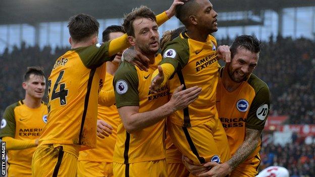 Jose Izquierdo celebrates his goal