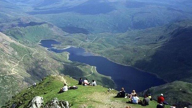 Top of snowdon