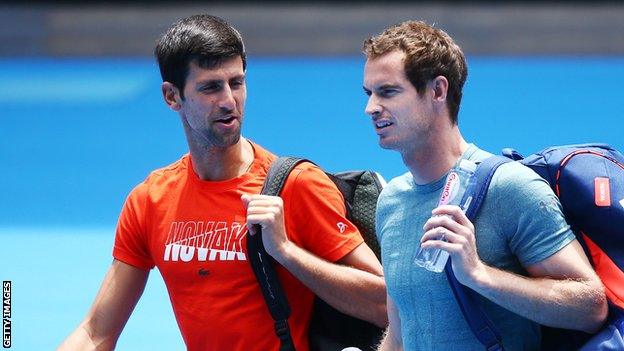 Novak Djokovic and Andy Murray