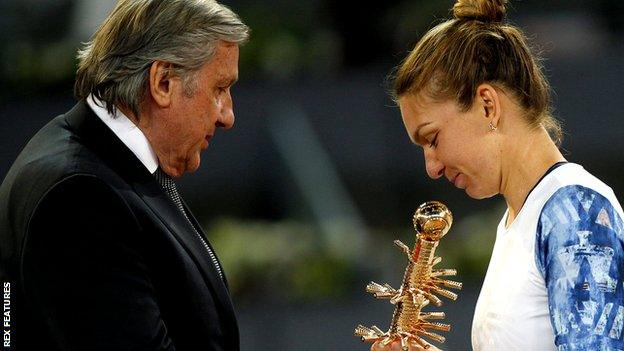 Ilie Nastase and Simona Halep