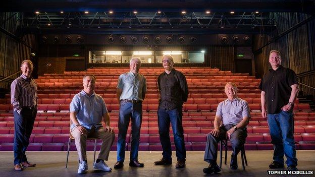 The Castle Players with Peter Cockerill (on far right)