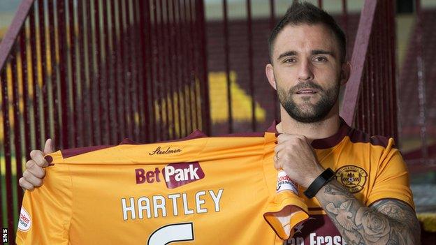 Motherwell defender Peter Hartley