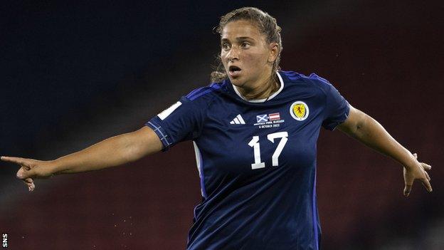 Abi Harrison's strike sent Scotland on their way to victory