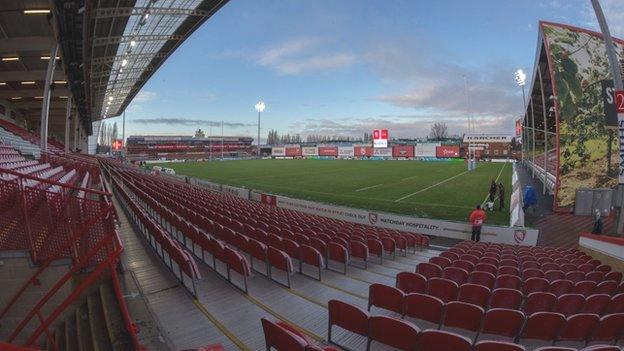 Gloucester's Kingsholm Stadium