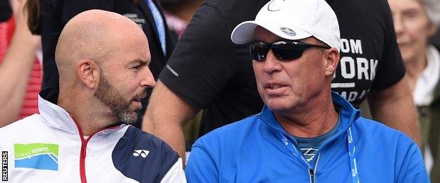 Ivan Lendl (right) and Jamie Delgado