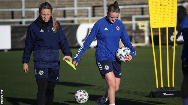 Beattie says Simone Magill (left) is one of her closest friends in Northern Ireland's squad