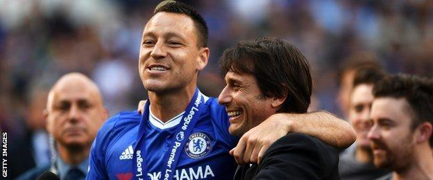 John Terry and Antonio Conte