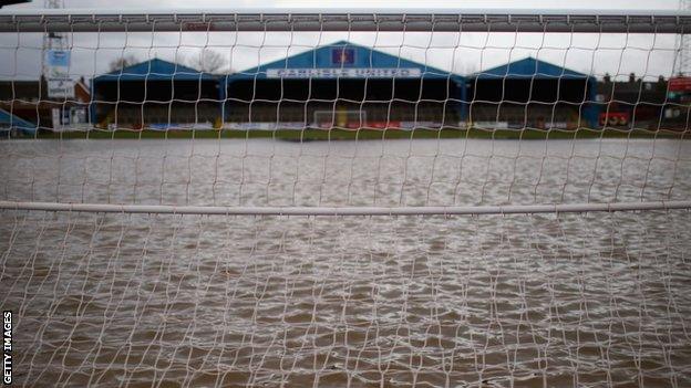 Brunton Park under water