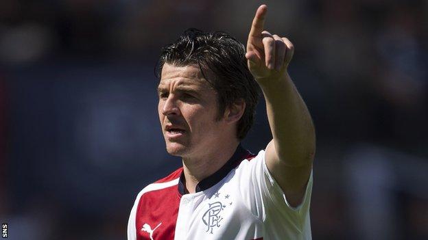 Rangers midfielder Joey Barton