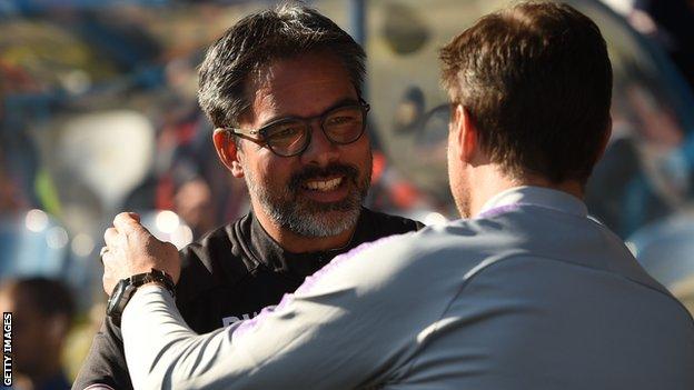 David Wagner embraces Mauricio Pochettino