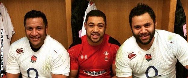 Mako Vunipola, Taulupe Faletau and Billy Vunipola