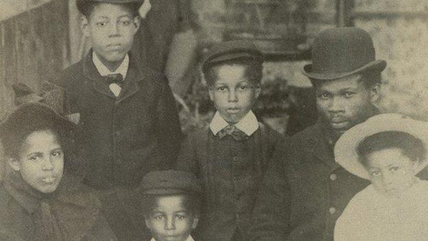 Walter Tull with his family