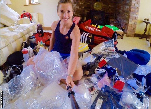 Maddie Hinch's Olympic kit selfie