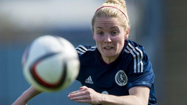 Seattle Reign midfielder Kim Little in action for Scotland