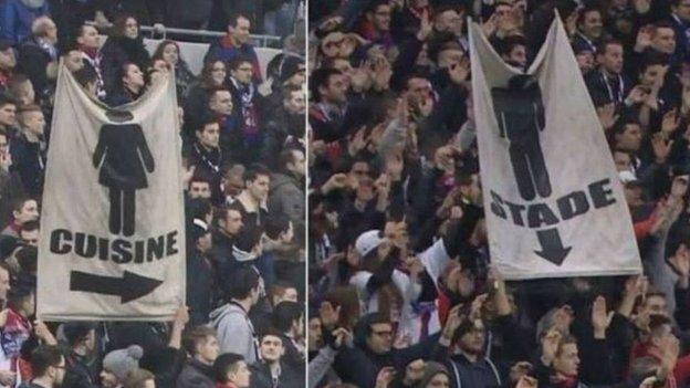 Banners at Lyon