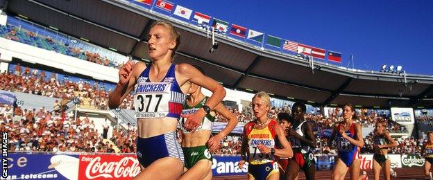 Paula Radcliffe competed at the 1995 World Championships