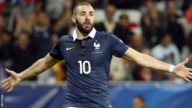 Real Madrid and France forward Karim Benzema