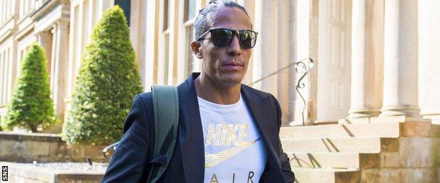 Bruno Alves in Glasgow