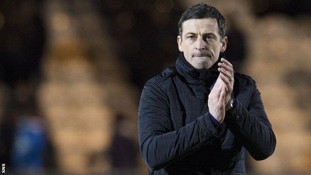 St Mirren manager Jack Ross