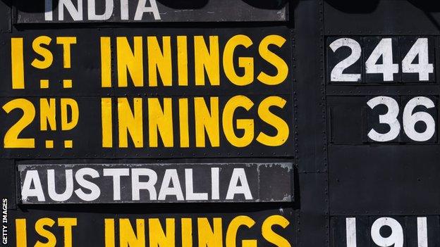 Adelaide scoreboard