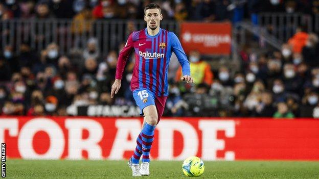 Clement Lenglet in action for Barcelona