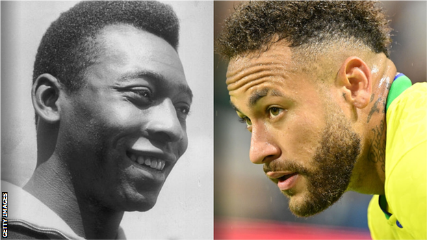 Pele and Neymar