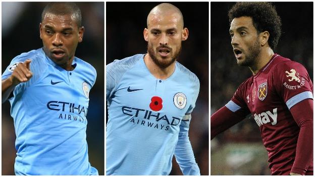 Fernandinho, David Silva, Felipe Anderson