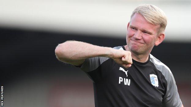 Pete Wild replaced Phil Brown who kept Barrow in League Two last season