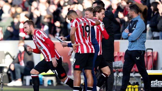 Christian Eriksen, Brentford, Newcastle United