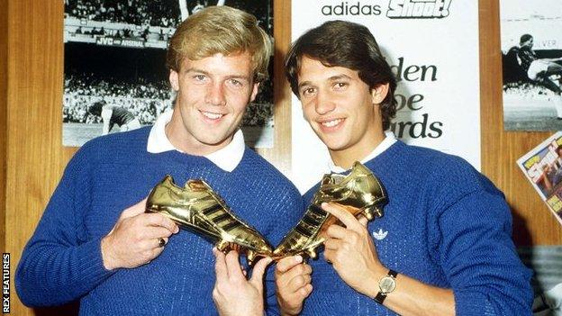 Kerry Dixon (left) and Gary Lineker